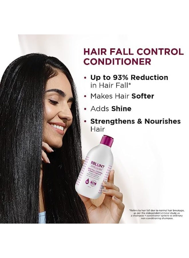 BBLUNT Hair Fall Control Shampoo & Conditioner Combo with Pea Protein & Caffeine for Stronger Hair - (300 ml + 250g) - Image 3